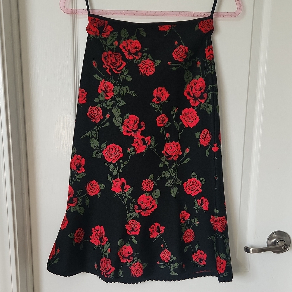 BCBG La Rosa Flare Pencil Skirt